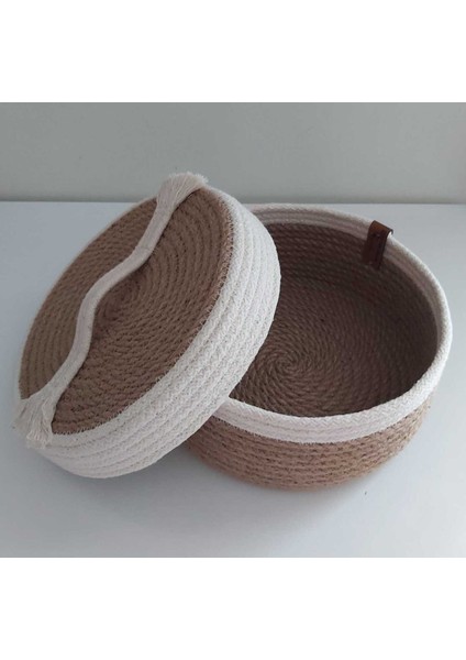 2'li Hasır Sepet Örtü Takımı Düzenleyici Organizer Dekorasyon Hediyelik Sunum Banyo Salon Mutfak indirimleri