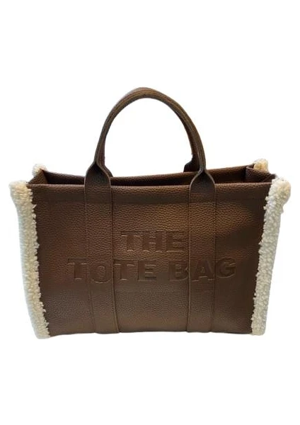 The Tote Bag Peluş Askılı Kadın El ve Omuz Çantası