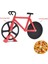 Sarı Pizza Kesici Yapışmaz Paslanmaz Çelik Pizza Bıçağı Bisiklet Şekli Tekerlek Bisiklet Rulo Pizza Kesme Bıçağı Fırında Aracı Mutfak Gadget (Yurt Dışından) 1
