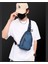 Erkek Çantası Yeni Açık Büyük Kapasiteli Erkek Göğüs Çantası Moda Basit Rahat Moda Tek Omuz Messenger Çanta (Yurt Dışından) 2