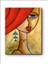Sanatsal Soyut Kızıl Kadın Art Kanvas Tablo Minimalist, Dekoratif, Modern 3
