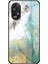 Oppo A38 4g Mermer Desen Temizli Cam+Pc+Tpu Telefon Geri Kapak (Yurt Dışından) 1