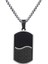 Karbon Fiber Siyah Dogtag Asker Künyesi Çelik Erkek Kolye EU49 1