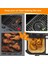 50 Adet Dikdörtgen Tek Kullanımlık Airfryer Pişirme Kağıdı Astar Yapışmaz Pişirme Mat Ninja Foodi Hava Fritöz Aksesuarları (Yurt Dışından) 4