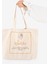 "wanderlust" Canvas Tote Omuz ve Plaj Çantası 2
