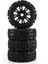 4pcs 1/8 Off-Road Araba Tekerlekleri Lastikleri 120MM Redcat Ekibi Için Kauçuk Kayalar Lastikleri (Yurt Dışından) 2