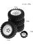 4 Adet 93MM Metal 1.9 Inç Beadlock Jant Lastik Lastik Seti 1/10 Rc Paletli Araba, 10 Delik 12MM Adaptör, Beyaz (Yurt Dışından) 2