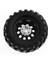 4 Adet 93MM Metal 1.9 Inç Beadlock Jant Lastik Lastik Seti 1/10 Rc Paletli Araba, 10 Delik 12MM Adaptör, Beyaz (Yurt Dışından) 4