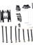 Metal Kızak Plakası ve Yüksek Boşluklu Süspansiyon Bağlantı Seti 9736 9749 TRX4M 1/18 Rc Araba Yükseltme Parçaları Aksesuarları, Siyah (Yurt Dışından) 2