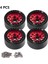4 Adet 1.9 Metal Beadlock Tekerlek Göbeği Jant 1/10 Rc Paletli Eksenel SCX10 90046 AXI03007 Trx4 Redcat D90, Kırmızı (Yurt Dışından) 3