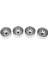 4 Adet Vagon 1.9 Metal Beadlock Tekerlek Göbeği Jant 1/10 Rc Paletli Eksenel SCX10 90046 Trx4 D90,1 (Yurt Dışından) 2