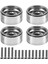 4 Adet Ralli 1.9 Metal Beadlock Tekerlek Göbeği Jant 1/10 Rc Paletli Eksenel SCX10 90046 AXI03007 Trx4 D90,1 (Yurt Dışından) 1