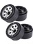 4 Adet 1.9 Metal Beadlock 8 Yuvarlak Delikli Tekerlek Göbeği Jant 1/10 Rc Paletli Eksenel SCX10 90046 AXI03007 Trx4 Redcat D90, Gümüş (Yurt Dışından) 2