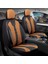 Skoda Yeti Uyumlu Lüx Deri Detaylı Oto Koltuk Kılıfı Ön Arka Takım Vista Serisi Siyah Tarçın Fs 1