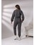 Pamcott Kadın Simli Oversize Kadın Bisiklet Yaka Crop Üst ve Jogger Alt Eşofman Takımı PAM1001 4