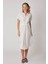 Belden Büzmeli Kısa Kol Rahat Elbise 1