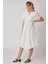 Belden Büzmeli Kısa Kol Rahat Elbise 2