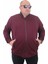 Mocgrande Büyük Beden Basic Mevsimlik Fermuarlı Sweatshirt 22750 Murdum 1