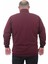 Mocgrande Büyük Beden Basic Mevsimlik Fermuarlı Sweatshirt 22750 Murdum 3