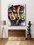 Sürreal Geometrik Insan Yüzü Kanvas Tablo Dekoratif Modern Soyut Minimalist Illüstrasyon 1