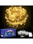 LED Işık Yılbaşı Ağacı Işığı 10METRE 220V Fişli 8 Fonksiyonlu Gün Işığı Sarısı Yılbaşı Ağaç Işığı 1