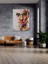 Soyut Afrikalı Kadın Art Kanvas Tablo Dekoratif Modern Soyut Minimalist Illüstrasyon 1