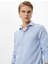 Slim Fit Gömlek Basic Düğmeli Klasik Yaka Uzun Kollu 1