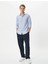 Slim Fit Gömlek Basic Düğmeli Klasik Yaka Uzun Kollu 2