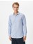 Slim Fit Gömlek Basic Düğmeli Klasik Yaka Uzun Kollu 3