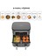 Air Pro Cook Duo Köz Xxxl 4+4 Litre Airfryer Space Gray 8 Kişilik 7