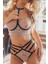 Kadın Şeffaf Bralette Tanga Iç Çamaşırı Seti 1072 1