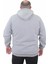 Mocgrande Fermuarlı Kapuşonlu Büyük Beden Sweat Adventure 23220 Grı Melanj 5
