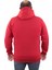 Mocgrande Fermuarlı Kapuşonlu Büyük Beden Sweat Jubin 23221 Kırmızı 3