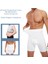 Dikişsiz Yüksek Bel Göbek Toparlayıcı Sıkılaştırıcı Göbek Düzleştirici Erkek Boxer Korse Beyaz 1