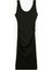 Midi Elbise Askılı U Yaka Fitilli Bodycon 1
