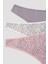Soft Floral Shadow Çok Renkli 3 lü Brazilian Külot 5