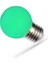 1 Watt E27 Duylu LED Ampul Yeşil 1
