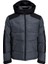 Kapüşonlu Gray-Black Erkek Mont 12214648 3