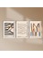 3'lü Ahşap Lamine Çerçeveli Mdf Tablo Minimalist Art 1920 2