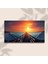 Panaromik Kanvas Tablo Natural Gün Batımı Deniz ve Iskele 3