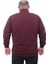 Büyük Beden Basic Mevsimlik Fermuarlı Sweatshirt 22750 Murdum 4