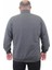 Büyük Beden Basic Mevsimlik Fermuarlı Sweatshirt 22750 Grı Melanj 4