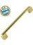 Çekmece Dolap Mutfak Kulpu Kapak Kulbu Metal Kulp Mobilya Gold Renk 128 mm Dolabı Kulpları 1