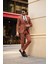 Balkan Slim Fit Kahve Takım Elbise 1