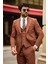 Balkan Slim Fit Kahve Takım Elbise 5