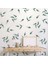 Yeşil Botonik Yapraklar Minimalist Botanik Duvar Dekorasyon Sticker Etiket 1