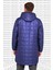 Synthetic Midi Parka Jacket Navy Ince Uzun Parka Ceket Mont Lacivert 2