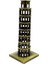 Vintage Metal Italya Pisa Kulesi Biblo Antik Bronz 20 cm 4