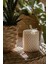 3 Adet Bubble Silindir Mum Pudra Kokulu Pearl Candle Soya Wax Vegan Mum 5