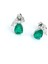 Sky Diamond Green Creative Rubies 925 Ayar Gümüş Lüks Damla Küpe 2